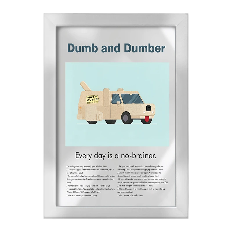 تابلو خندالو طرح احمق و احمق تر (Dumb and Dumber) کد F13818