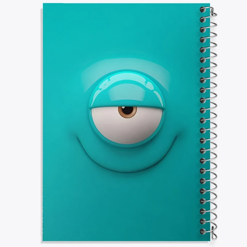 دفتر ژورنال نویسی 50 برگ خندالو مدل نقطه ای طرح ایموجی تک چشم کد F3312