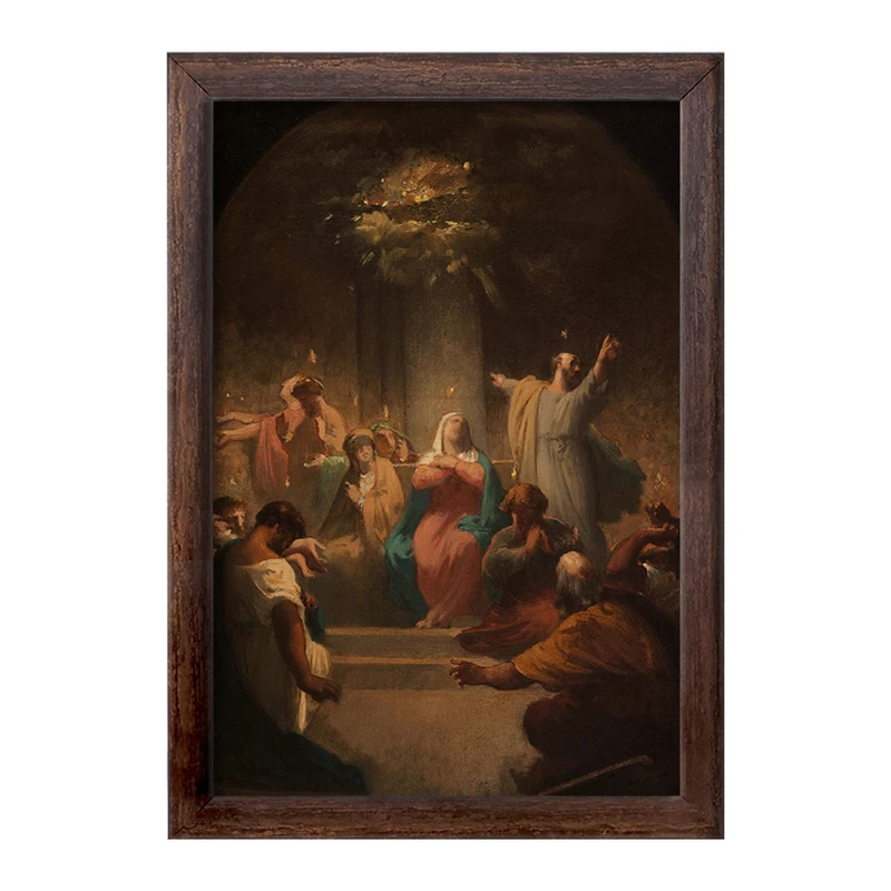 تابلو خندالو طرح نقاشی پنطیکاست اثر فلیکس هانری جاکوموتی کد F12242