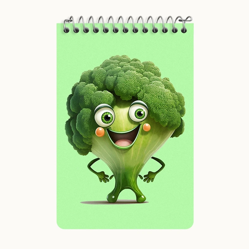 دفتر یادداشت 50 برگ خندالو طرح آواکادو بامزه کد F8616