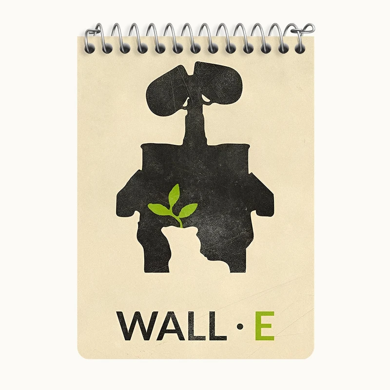 دفتر یادداشت 50 برگ خندالو طرح وال ای (Wall-E) کد N8560