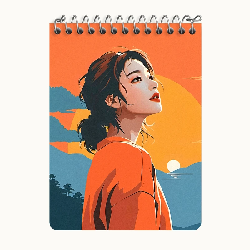 دفتر یادداشت 50 برگ خندالو طرح دخترانه کد N3804