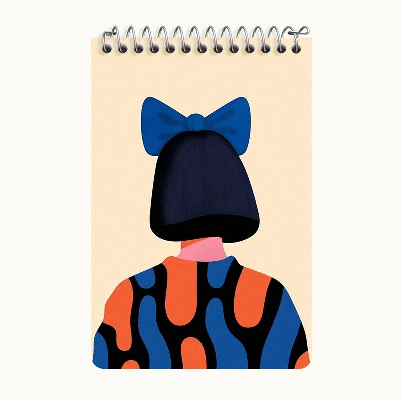 دفتر یادداشت 50 برگ خندالو طرح دخترانه کد F7606