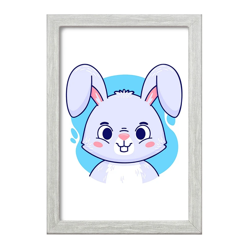 تابلو خندالو طرح خرگوش حیوانات بامزه کد 37151