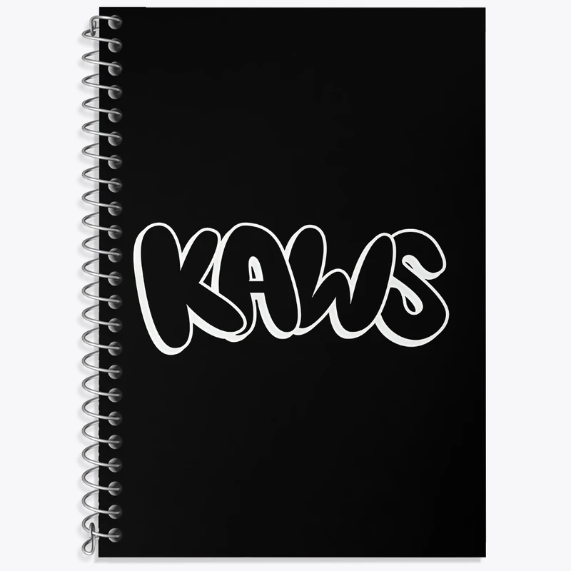 دفتر لغت 50 برگ خندالو طرح عروسک کاز (kaws) کد F4002