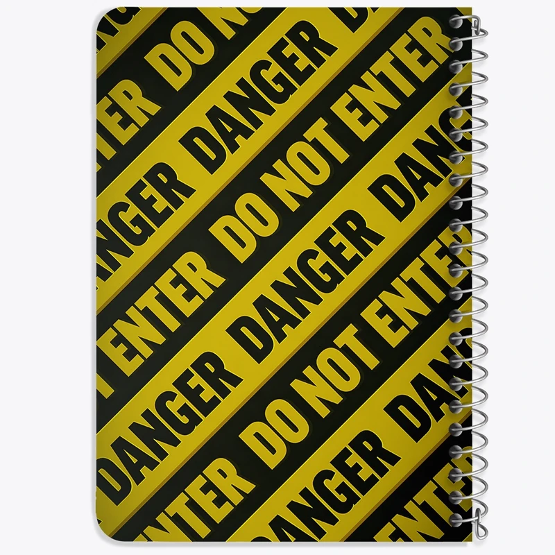 دفتر یادداشت 50 برگ خندالو طرح Do not enter danger کد N7717