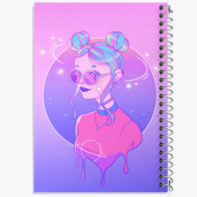 دفتر نقاشی 50 برگ خندالو طرح دخترانه فانتزی کد N8222