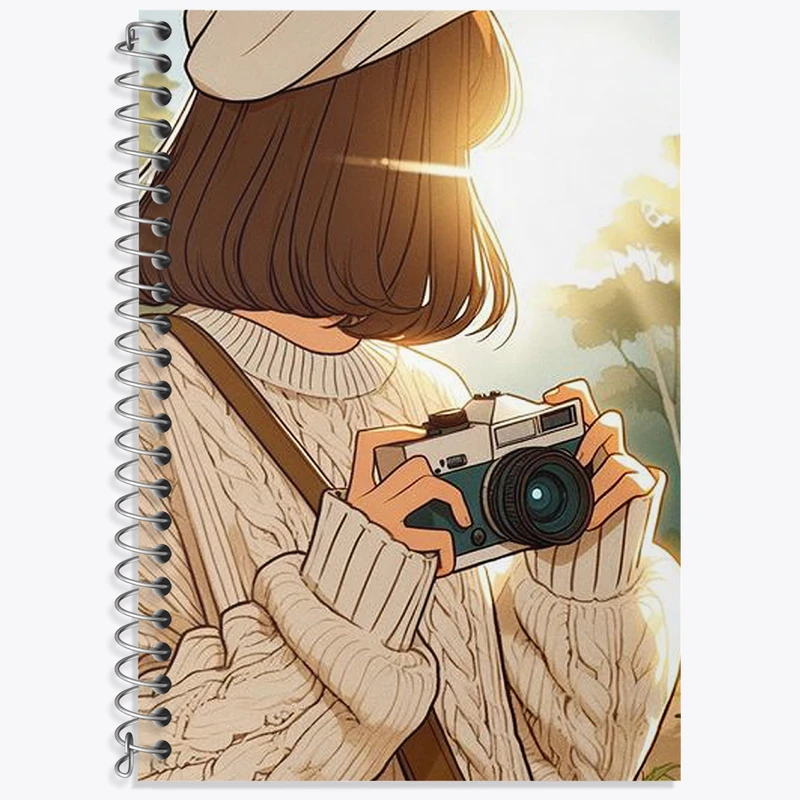 دفتر نت موسیقی 50 برگ خندالو طرح دختر عکاس کد F3142