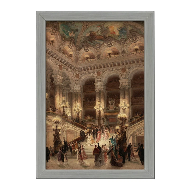 تابلو خندالو طرح نقاشی پلکان اپرا اثر لویی بیرود کد F12298