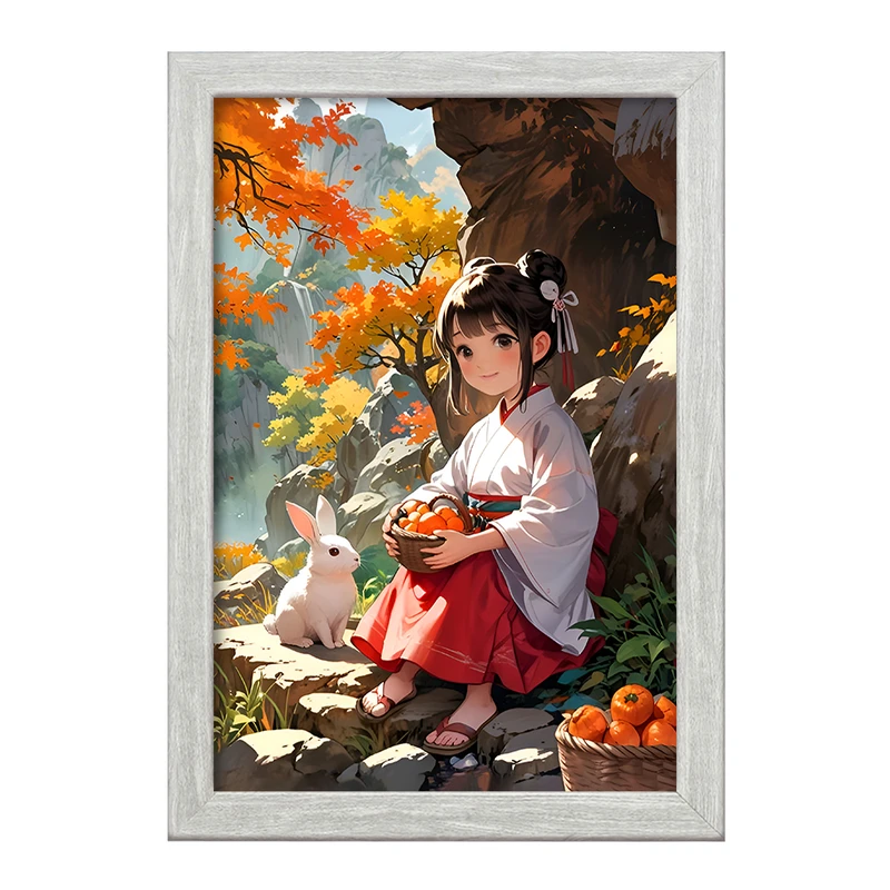 تابلو خندالو طرح دختر ژاپنی کد F12606