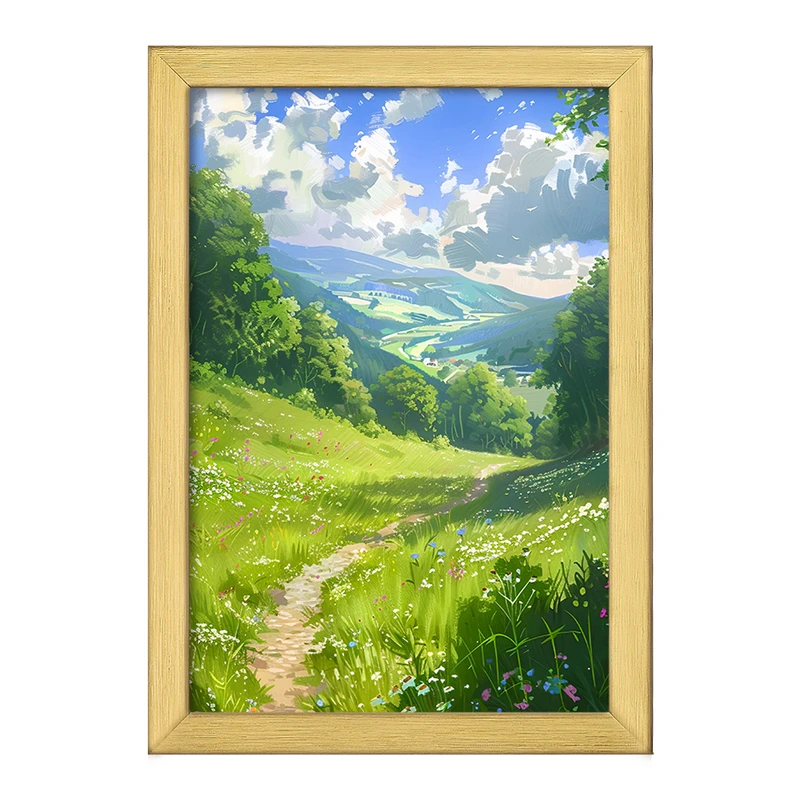 تابلو خندالو طرح منظره ی طبیعت کد F5257