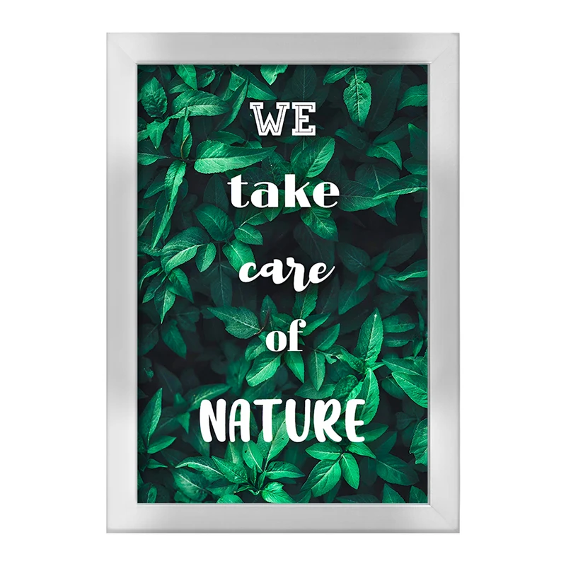 تابلو خندالو طرح We Take Care Of Nature کد F5650