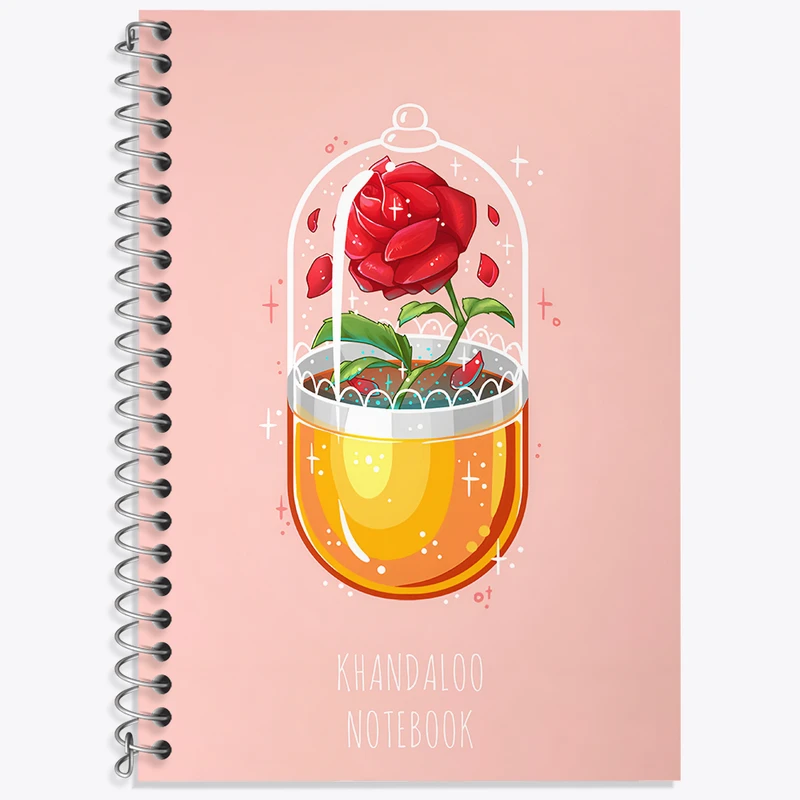 دفتر نت موسیقی 50 برگ خندالو طرح گل رز کد N8842