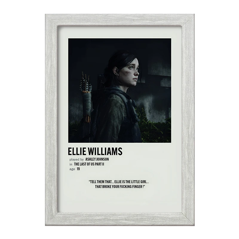 تابلو خندالو طرح الی ویلیامز (Ellie Williams) کد F13087