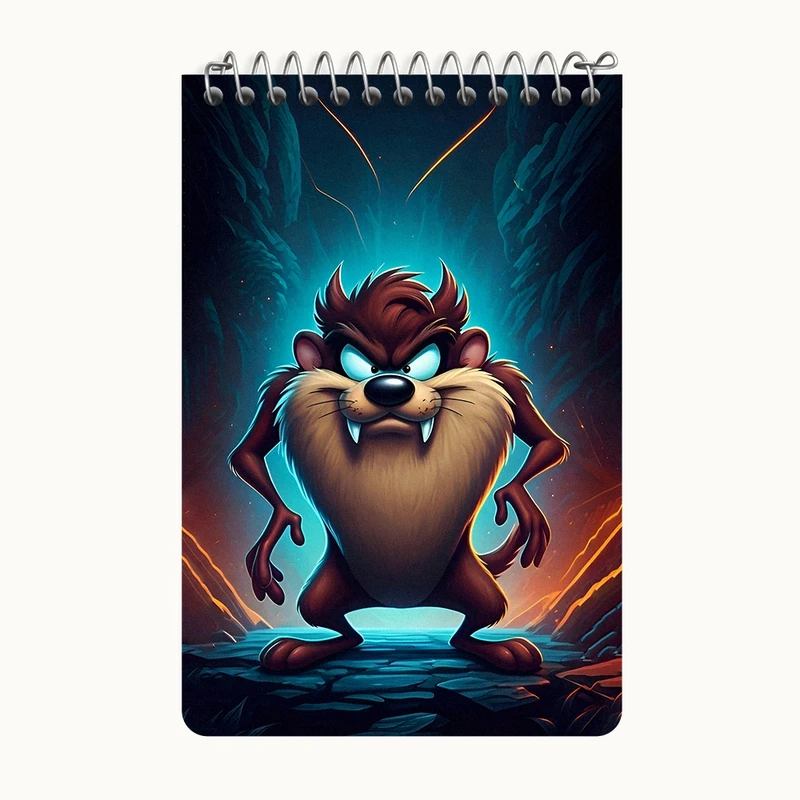 دفتر یادداشت 50 برگ خندالو طرح تاز (Taz) کد F11749