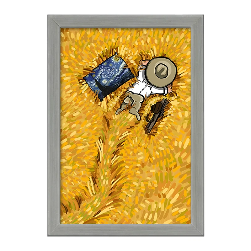 تابلو خندالو طرح ونسان ونگوگ کد F3926