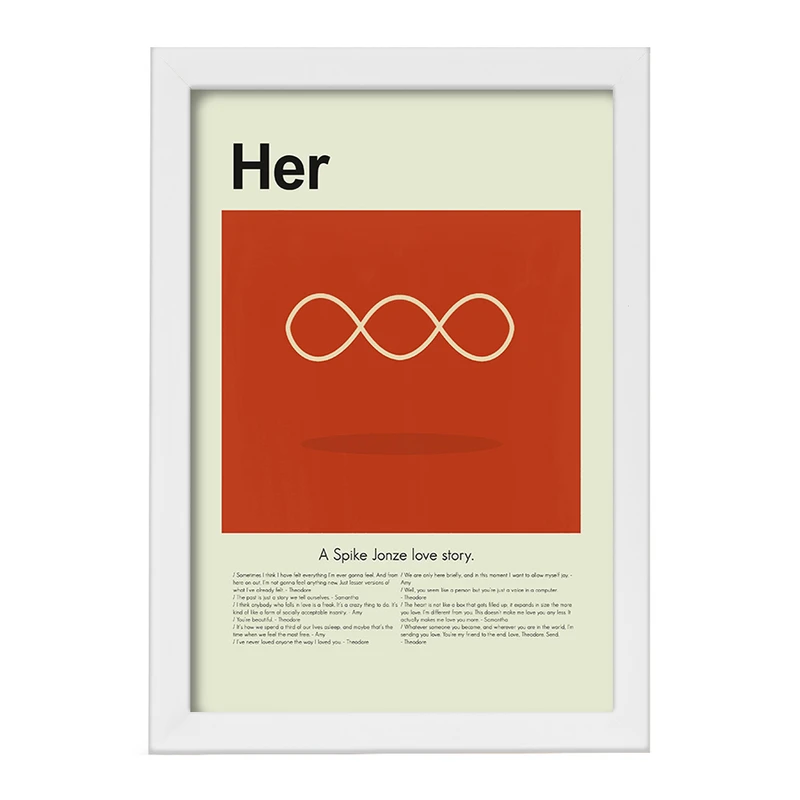 تابلو خندالو طرح او (Her) کد F13862