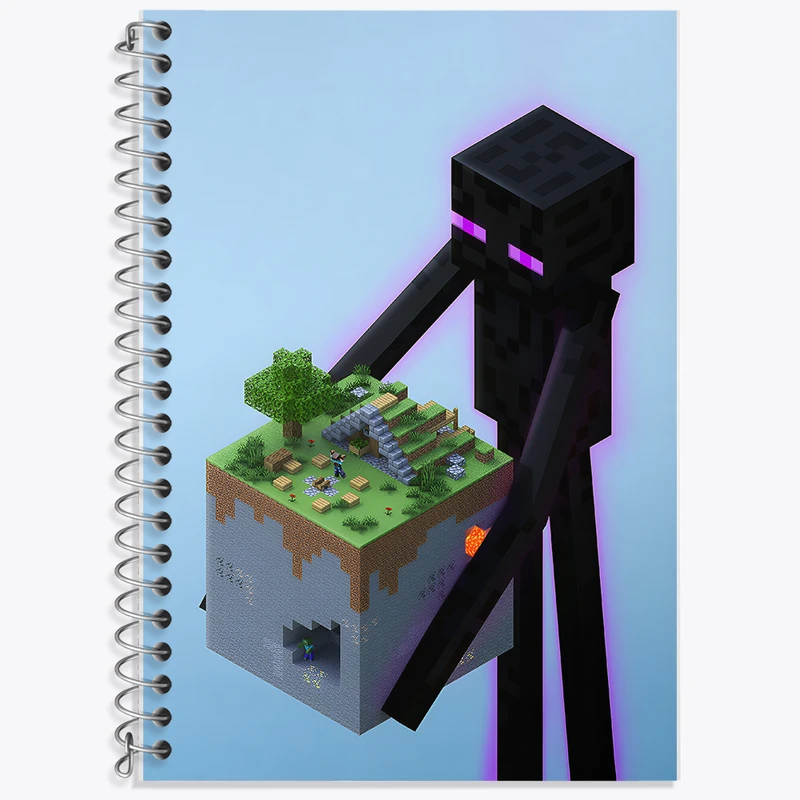 دفتر نت موسیقی 50 برگ خندالو طرح ماینکرافت (Minecraft) کد F14067