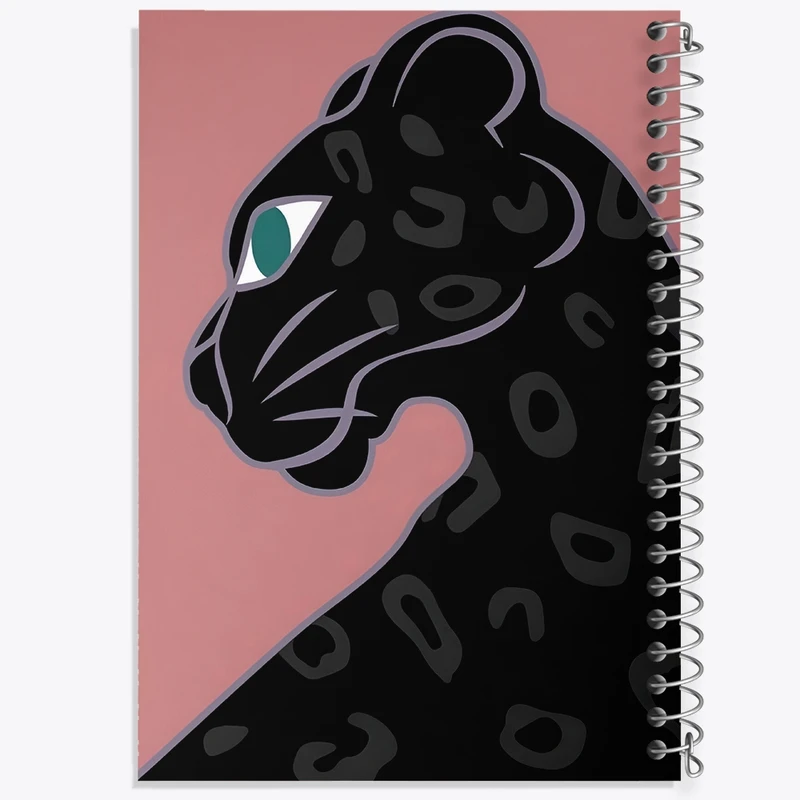 دفتر ژورنال نویسی 50 برگ خندالو مدل نقطه ای طرح پلنگ کد F14194