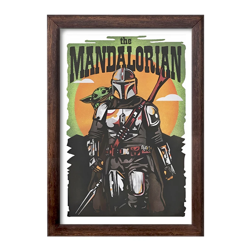 تابلو خندالو طرح مندلورین (The Mandalorian) کد F13747