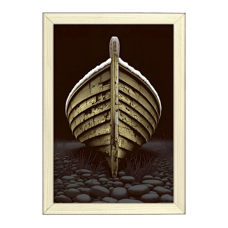 تابلو خندالو طرح قایق کد F11442