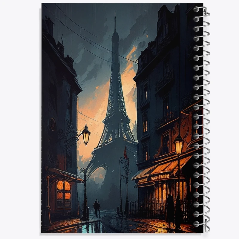 دفتر طراحی 50 برگ خندالو طرح برج ایفل کد F711