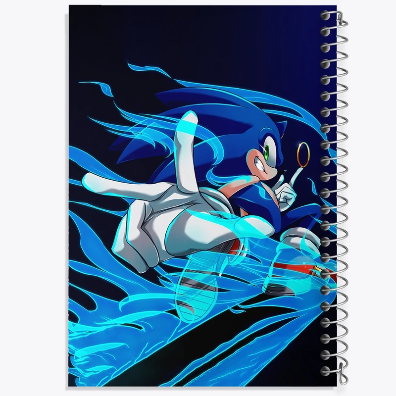 دفتر طراحی 50 برگ خندالو طرح سونیک (Sonic) کد 37019