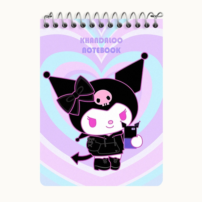 دفتر یادداشت 50 برگ خندالو طرح کرومی (Kuromi) کد N8990