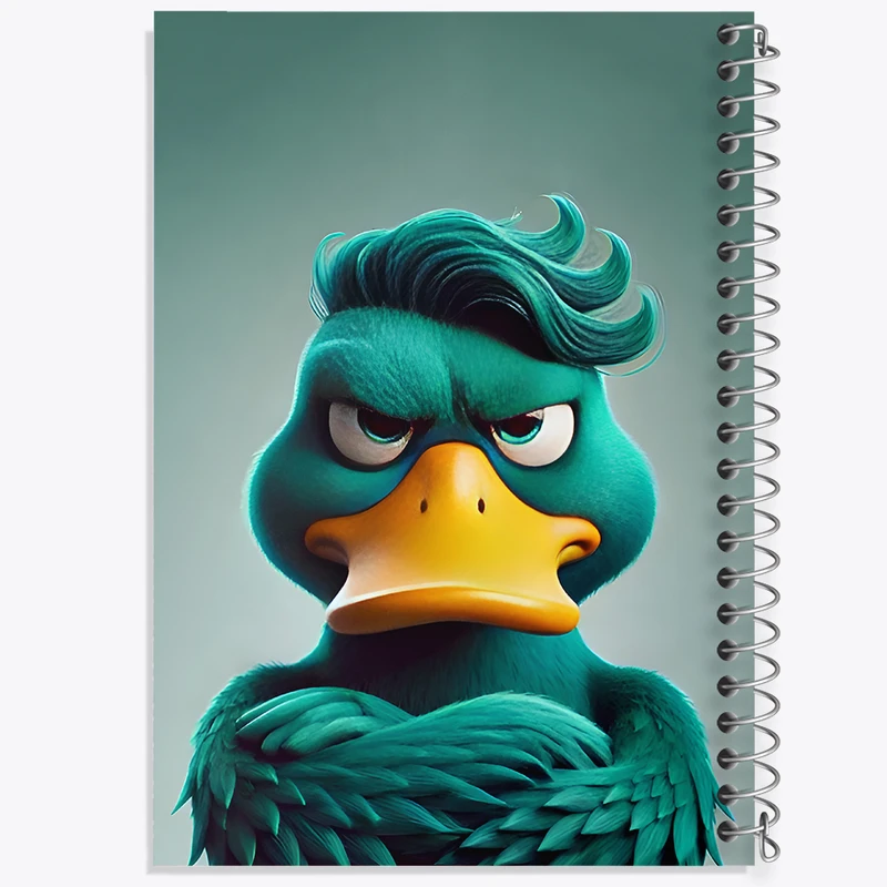 دفتر مشق 100 برگ خندالو طرح اردک عصبانی کد F11829