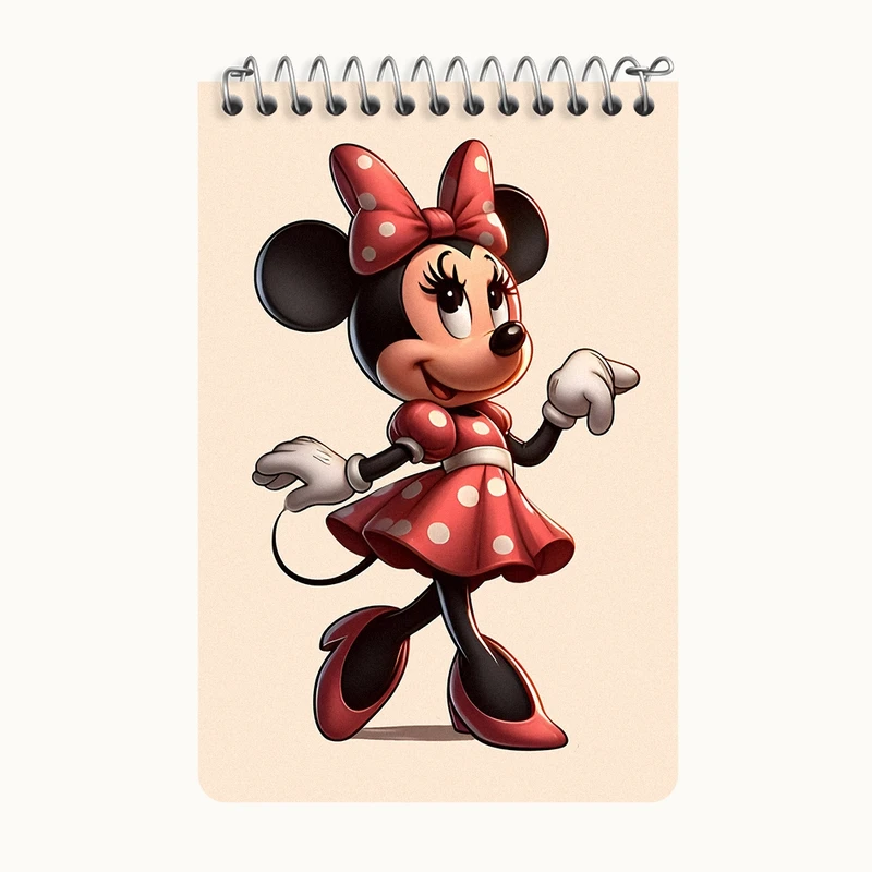 دفتر یادداشت 50 برگ خندالو طرح میکی موس (Mickey mouse) کد F7493