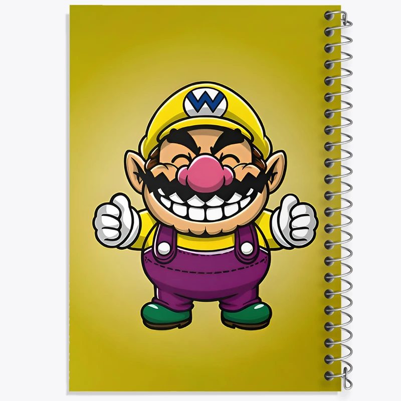 دفتر نقاشی 50 برگ خندالو طرح واریو سوپر ماریو (Super Mario) کد F9430