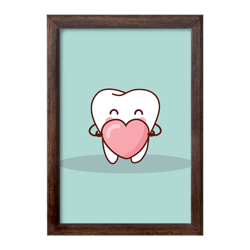 تابلو خندالو طرح دندان و دندان پزشکی کودکانه کد 36769