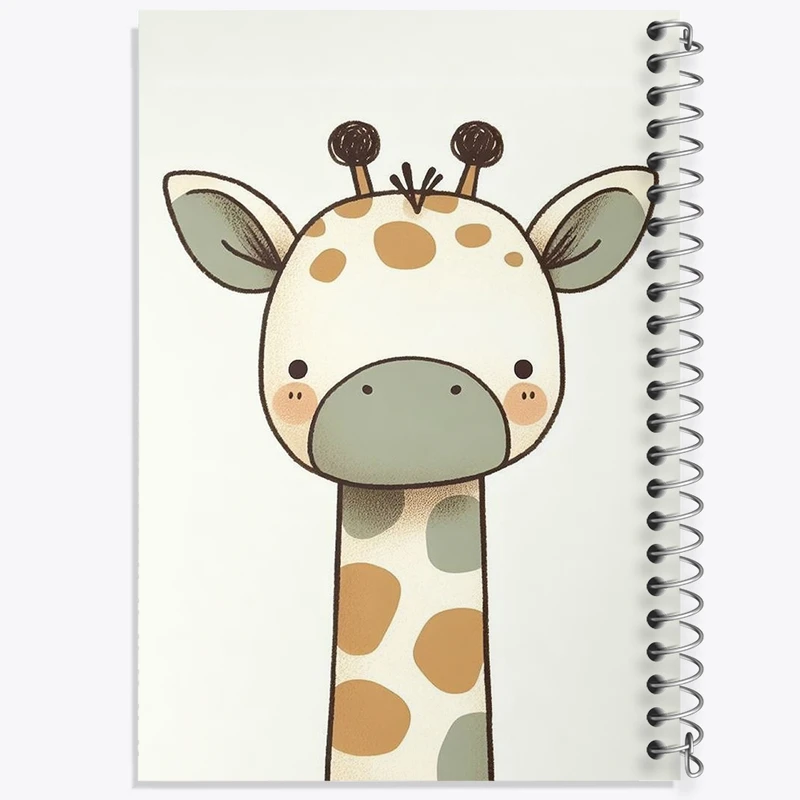 دفتر لیست خرید 50 برگ خندالو طرح زرافه کیوت کد F3150