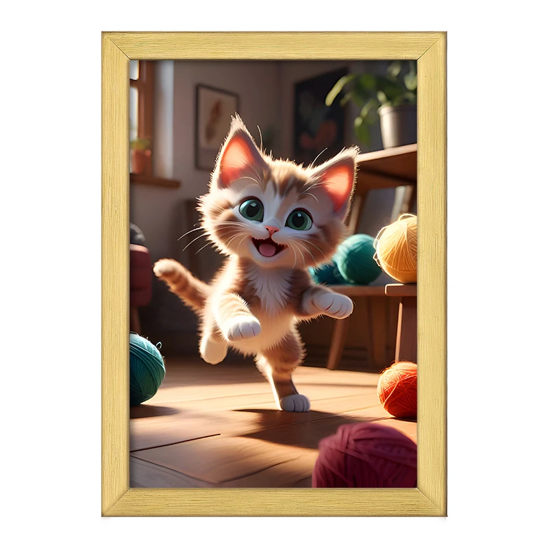 تابلو خندالو طرح گربه (Cat) کد F6514