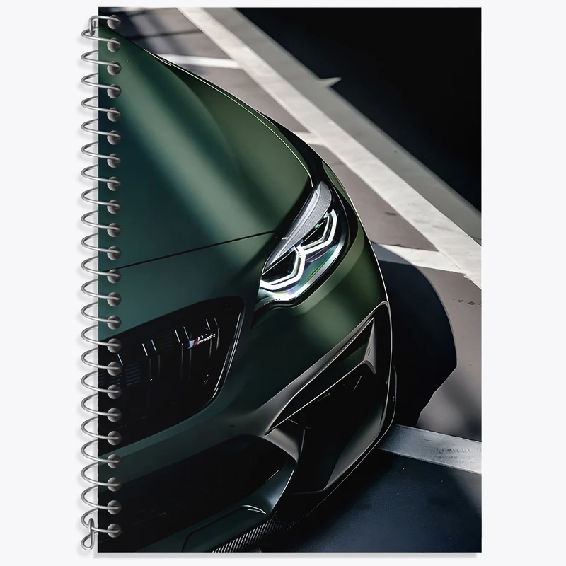 دفتر زبان دوخط 50 برگ خندالو طرح ماشین اسپرت کد F3646