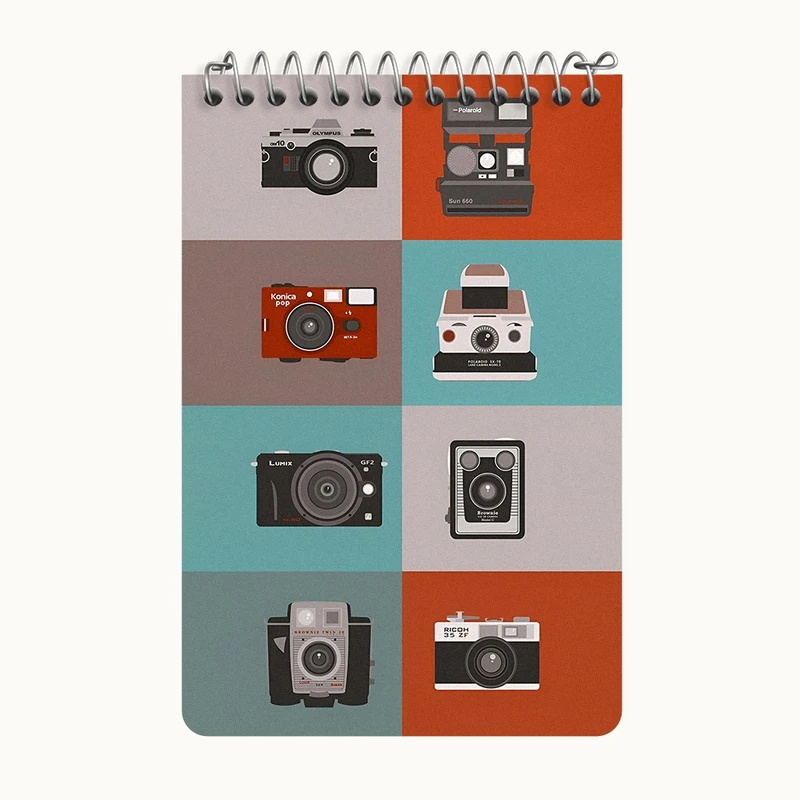 دفتر یادداشت 50 برگ خندالو طرح دوربین عکاسی کد F9713