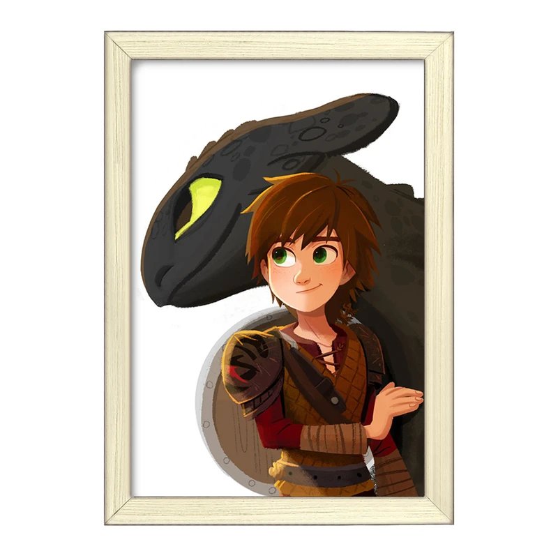 تابلو خندالو طرح اژدها سواران DreamWorks Dragons  کد 13754
