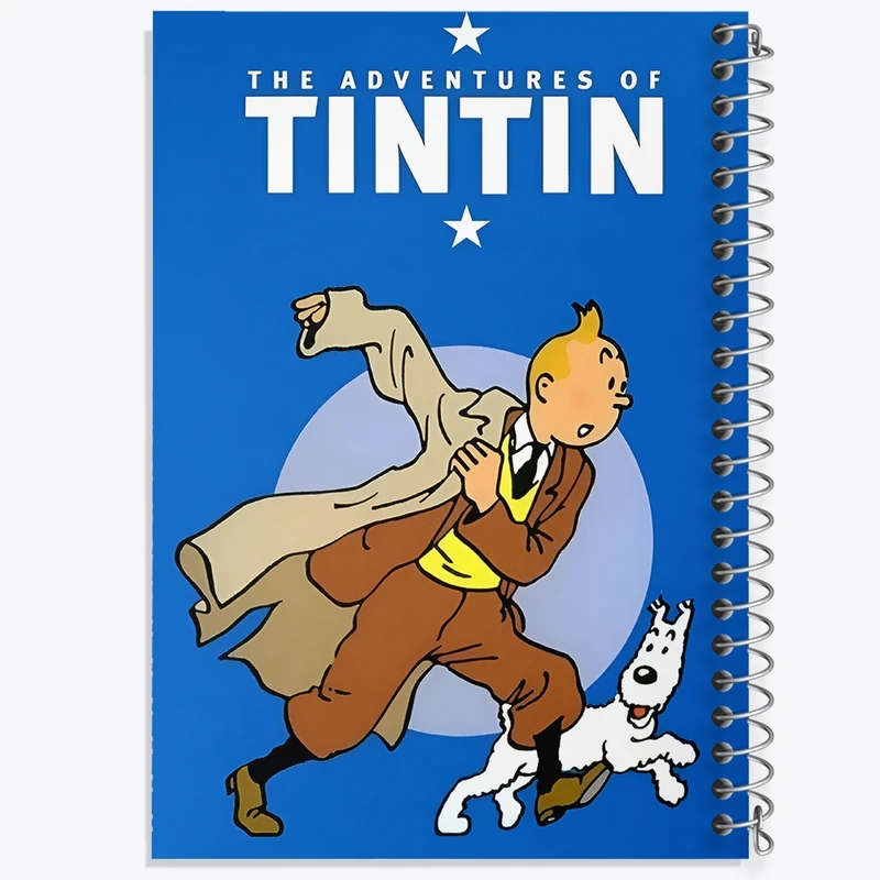 دفتر شطرنجی 50 برگ خندالو طرح تن تن (Tintin) کد F10336