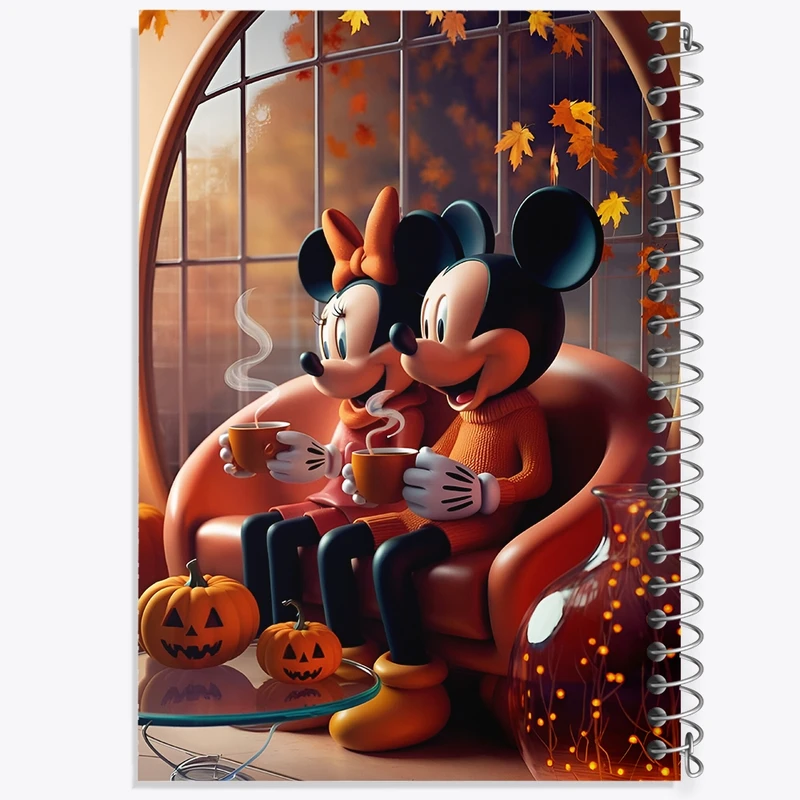 دفتر ژورنال نویسی 50 برگ خندالو مدل نقطه ای طرح میکی موس کد F8874