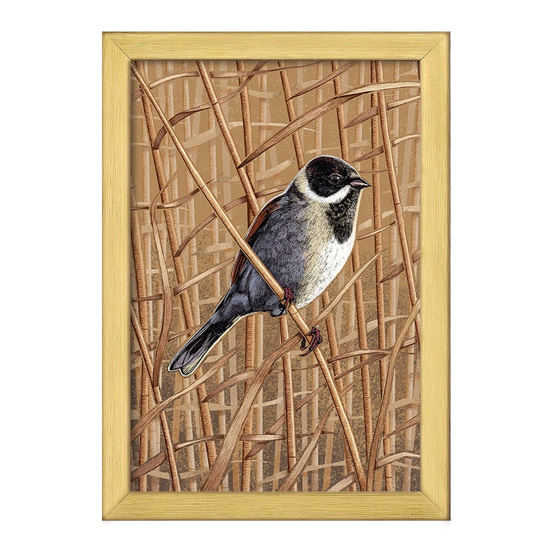 تابلو خندالو طرح پرنده کد F2862