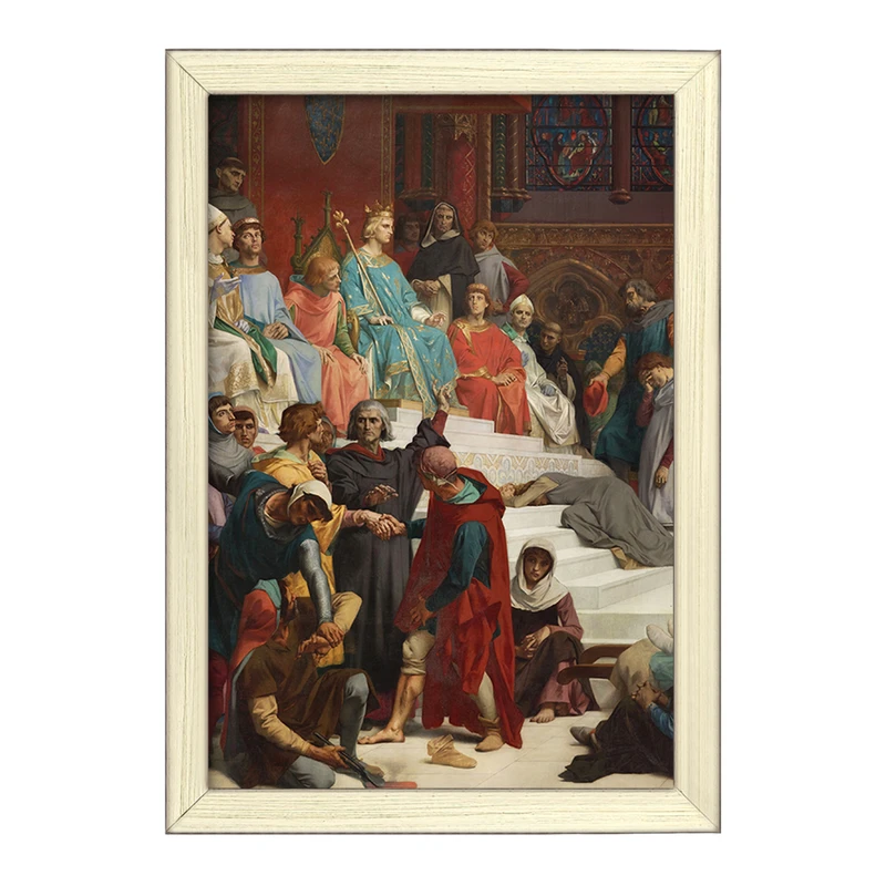 تابلو خندالو طرح نقاشی سنت لوئیس اجرای عدالت اثر الکساندر کابانل کد F12170