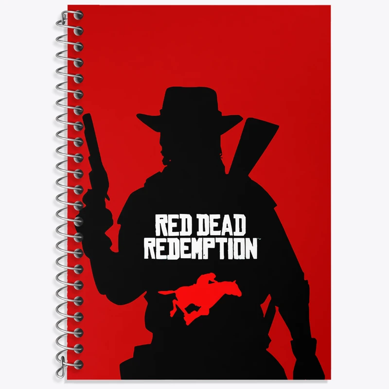 دفتر نت موسیقی 50 برگ خندالو طرح رد دد (Red Dead) کد N9346