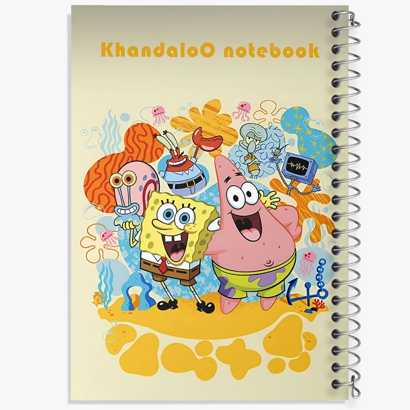 دفتر مشق 50 برگ خندالو طرح باب اسفنجی و دوستان کد N9465
