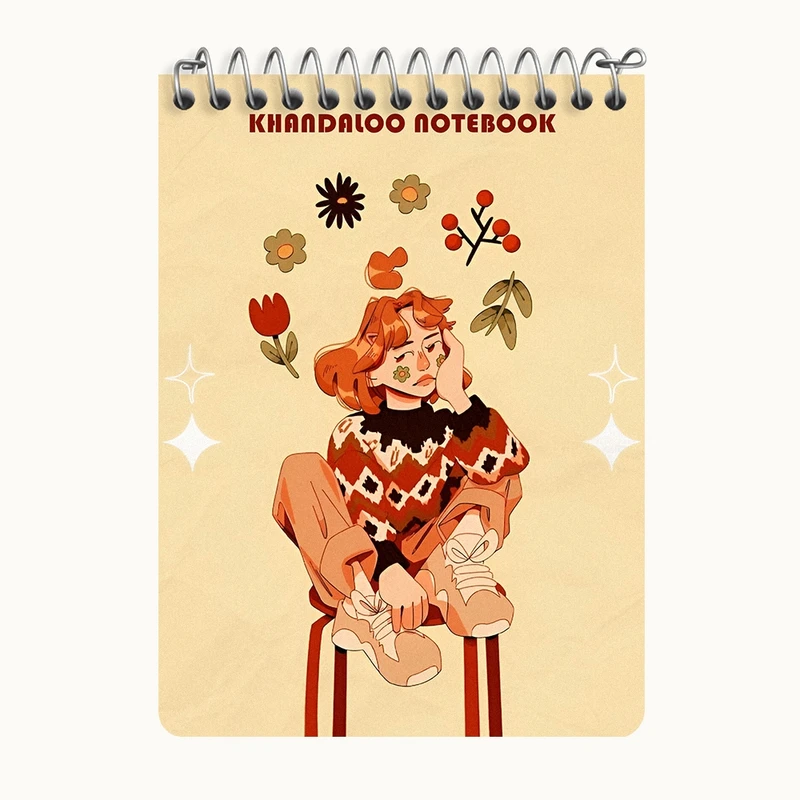 دفتر یادداشت 50 برگ خندالو طرح دخترانه کد N6277