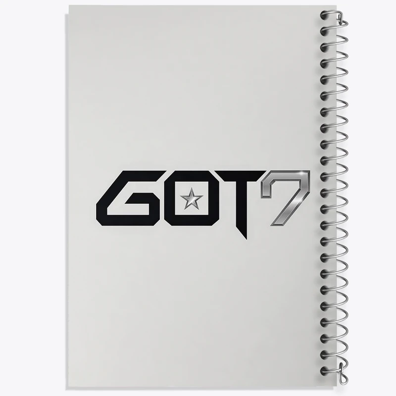 دفتر طراحی 50 برگ خندالو طرح گروه گات سون GOT7  کد 11642