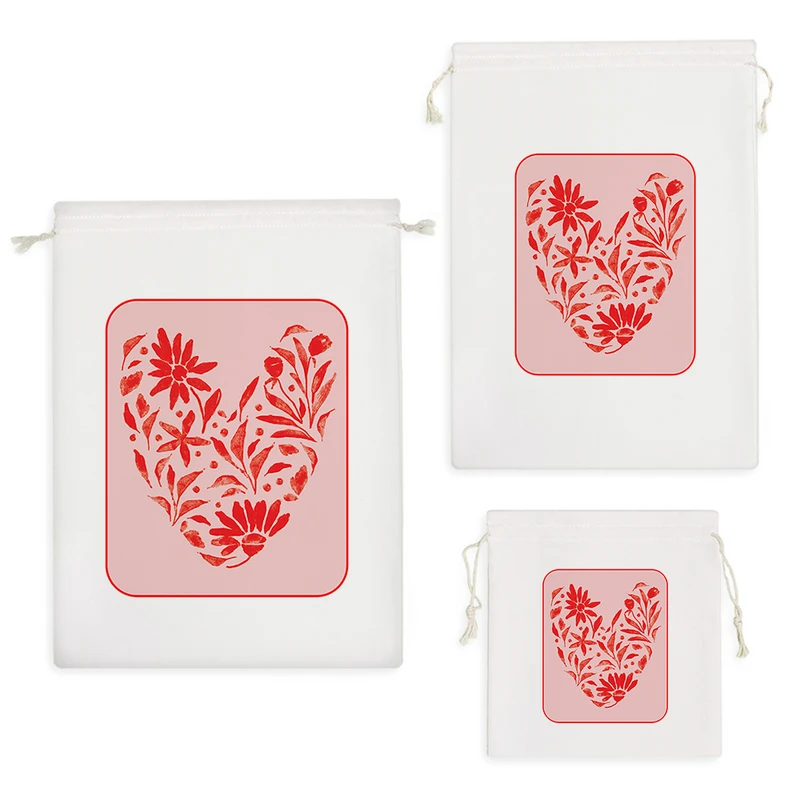 نظم دهنده خندالو مدل قلب گلی قرمز کد 10349 مجموعه 3 عددی