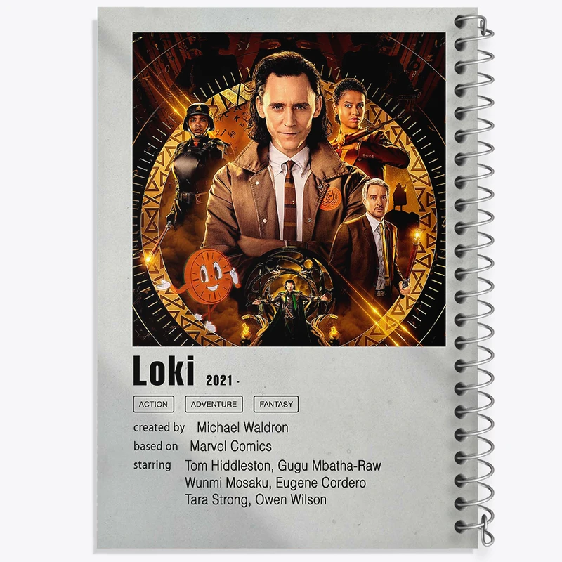 دفتر مشق 100 برگ خندالو طرح لوکی (Loki) کد F11283