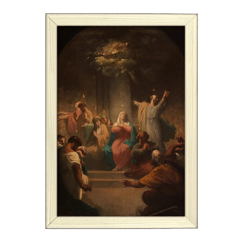 تابلو خندالو طرح نقاشی پنطیکاست اثر فلیکس هانری جاکوموتی کد F12242