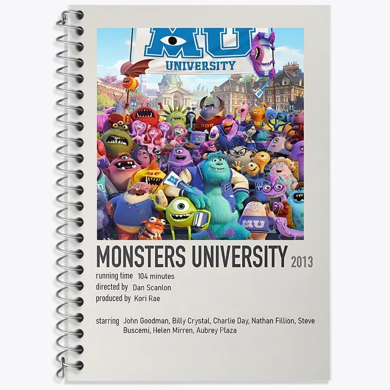 دفتر زبان 50 برگ خندالو مدل سه خط طرح کارخانه هیولا ها (Monsters University) کد F13384
