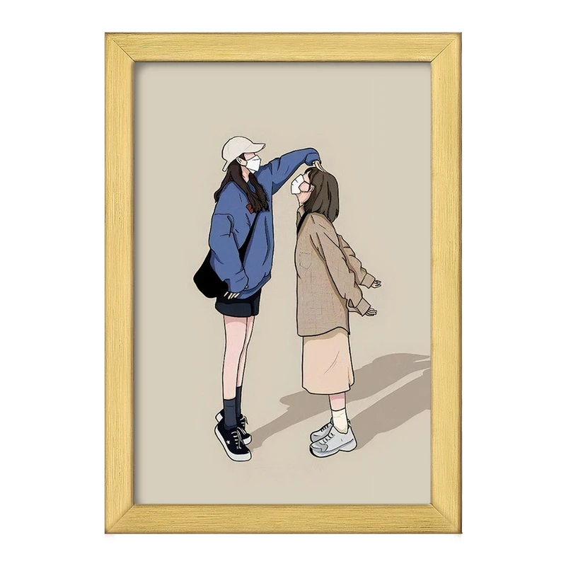 تابلو خندالو طرح دخترانه مینیمال کد F3251